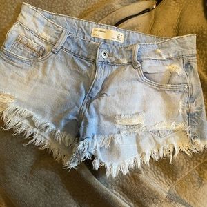 Zara TRF denim shorts size 2